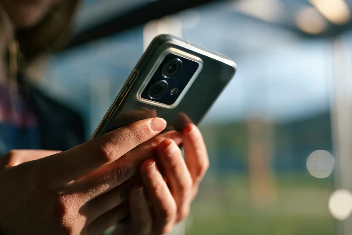 Smartphone in hand